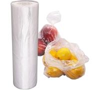 Whitedrop Plastic Fresh Keeping Bags - Elastic Stretchable Food Storage Covers for Bowls, Plates & Containers - Reusable Airtight Wraps for Fruit, Leftovers, Meal Prep, Food Preservation | 100 pcs