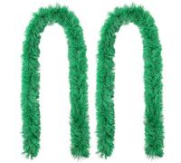 whitefeather 2pcs Feather Boas Artificial Fluffy Boas Decoration for DIY Crafts Wedding Costume Christmas Party Supplies, Green, 1.64Yard-2pcs