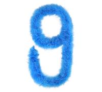 whitefeather Marabou Feathers Boa Turkey Feathers 2 Yards 22g for DIY Crafts Wedding Party Dancing Christmas Home Costume, Blue, 22g-2yards-1pc