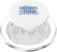 Whitefish Ski Accessories Retro Whitefish Skiing PopSockets PopGrip for MagSafe