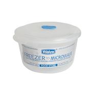 Whitefurze 1.22L Round Freezer to Microwave Storer(Storage Box)