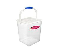 Whitefurze 10 Litre Rectangular Airtight Storage Box with Handle