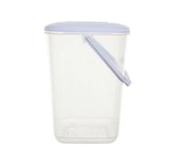 Whitefurze 10L Clear Food Canister Storage Tub Kitchen Caddy Food Box With Handle & Lid