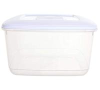 Whitefurze 10Lt Square Plastic Reusable Cake Food Storage Box Container with Lid