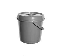 Whitefurze 14 Litre Bucket + Lid Silver (326734)
