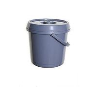 Whitefurze 14 Litre Bucket With Lid Red 14 L (14 Litre Silver)