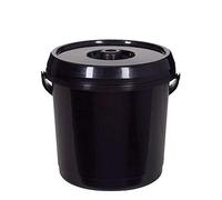 Whitefurze 14L Bucket with Lid, Black 1X