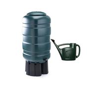 Whitefurze 250L Green Water Butt Kit with Stand & 6 Litre Watering Can Whitefurze Multicolor
