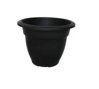 Whitefurze 30Cm Round Bell Planter Black