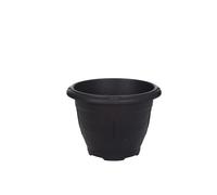 Whitefurze Venetian Traditional Design Round Planter 33cm Black (Pack of 2)