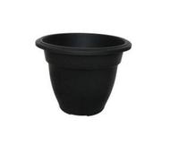 Whitefurze 38Cm Black Colour Round Bell Plant Pot Flower Planter Plastic Garden Pot