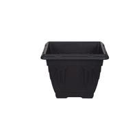 Whitefurze Indoor/Outdoor Square Venetian Planter 38cm Black (Pack of 2)