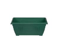 Whitefurze 40Cm Small Plastic Venetian Window Box Trough Planter Pot Green Colour