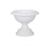 Whitefurze 42Cm Grecian Plastic Urn Garden Patio Planter Plant Pot Bowl - White