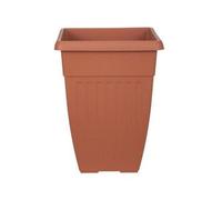 Whitefurze 42Cm Tall Athens Plant Pot Flared Garden Plastic Patio Flower Planter Terracotta Colour