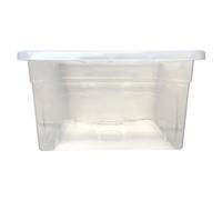 Whitefurze 56Cm Space Saving Storage Box Under Bed Clear Plastic Container With Lid