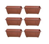 Small 40cm Terracotta Colour Venetian Window Box - Orange / 6