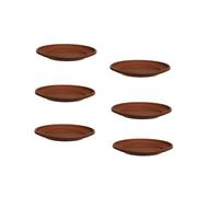 Whitefurze 6 X 43Cm Plant Pot Saucer Large Venetian Terracotta Colour Plastic Plant Saucer Dish