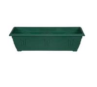 Whitefurze 60Cm Slim Plastic Venetian Window Box Trough Planter Pot Green Colour