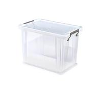 Whitefurze Allstore Storage Box With Lid 18.5L White