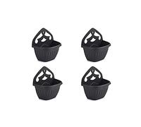 Whitefurze Athens Wall Planter 32cm Black