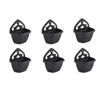 Whitefurze Athens Wall Planter 32cm Black