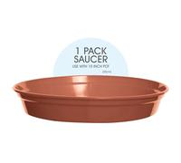 Whitefurze G04124 Garden Pot Saucer for 25cm Pot - Terracotta