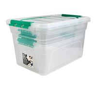 Whitefurze Carry Box with Handles Pack of 3 5L / 7L / 13L, none