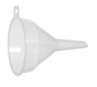 Indispensable Whitefurze Clear Plastic 14cm Funnel (Neoteric Design) [Pack of 12]