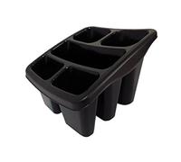 Whitefurze Cutlery Drainer, Plastic, Black