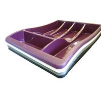 Whitefurze Cutlery Tray, Plastic, Silver