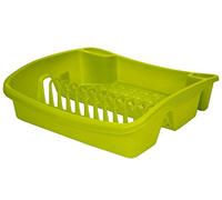 Whitefurze Dish Drainer, Plastic, Leaf Green, Small
