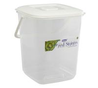Whitefurze Durable Clear Plastic Food Canister with Handle 10L Item