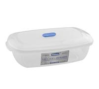 Whitefurze Rectangular Freezer to Microwave Storer 1L, Size 1 Litre, Plastic | Charlies