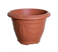 Whitefurze Round Venetian Terracotta Brown Planter 33cm