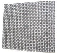 Whitefurze Grey Square Sink Mat Drainer 35 x 39 Centimeter