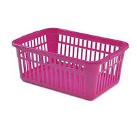 Whitefurze Handy Basket, Plastic, Hot Pink, 45 cm