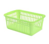 Whitefurze Handy Basket, Plastic, Lime Green, 45 cm