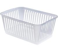 Whitefurze PP (Polypropylene) Basket Transparent 38 x 25 x 15 cm