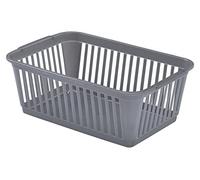Whitefurze Handy Storage Basket, Plastic, 30 cm, Silver