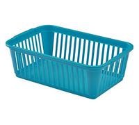 Whitefurze Handy Basket, Plastic, Teal, 25 cm