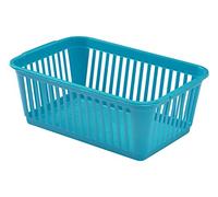 Whitefurze Handy Basket - Plastic - Teal - 30 cm