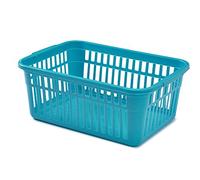 Whitefurze Handy Basket, Plastic, Teal, 45 cm