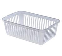 Whitefurze Handy Storage Basket with Lightweight Plastic Construction, Modern Design for Bedroom Home Organisation, EAN 7108056296989, Natural, 25 x 25 x 35 cm