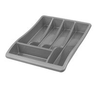 Whitefurze Indispensable Silver Plastic Cutlery Tray (Neoteric Design) (B77)