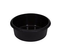 Whitefurze Large Round Bowl, Plastic, Black