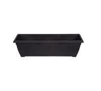 Whitefurze Large Venetian Patio Planter Trough Plant Pot 60Cm Plastic Black Colour Pot