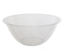 Set of 2 30cm Mixing Bowl Clear Plastic by WhiteFurze (8L Capacity)