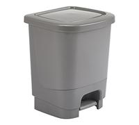 Whitefurze Pedal Bin, Silver, 8 Litre by Whitefurze