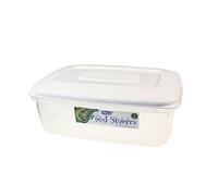 Whitefurze Plastic Food Storage Container Rectangular 2L